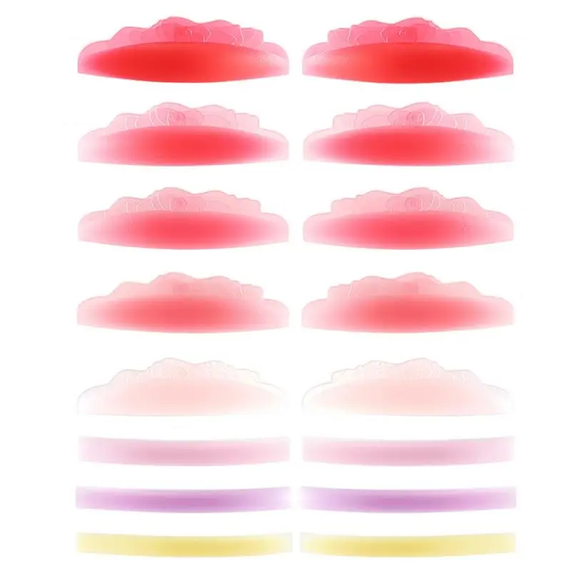 

8 Pairs Eyelash Perming Pad Silicone Eyelashes Curler Rods Lashes Lift Shield Pad Tool For Lasting Eyelash Grafting Lifting Tool