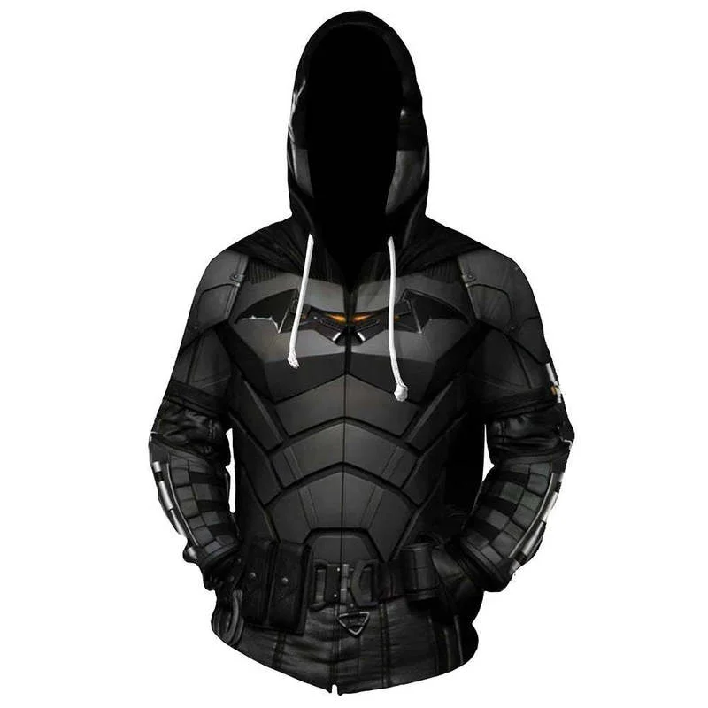 

The Bat Superhero Cosplay Hoodie Sweater Sweatshirt Zipper Coat