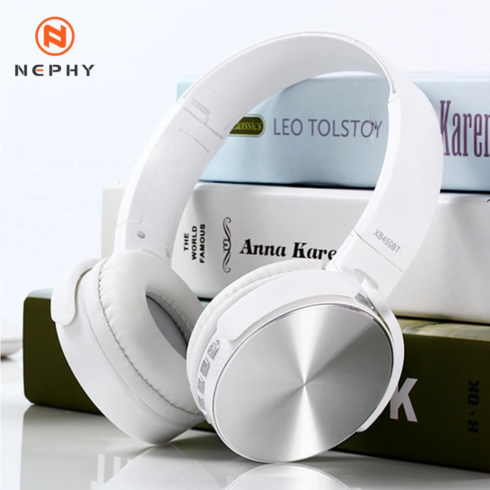 

HIFI Stereo Earphones Bluetooth Headphone Music Headset FM and Support SD Card with Mic for Mobile Xiaomi Iphone Sumsamg Huawei