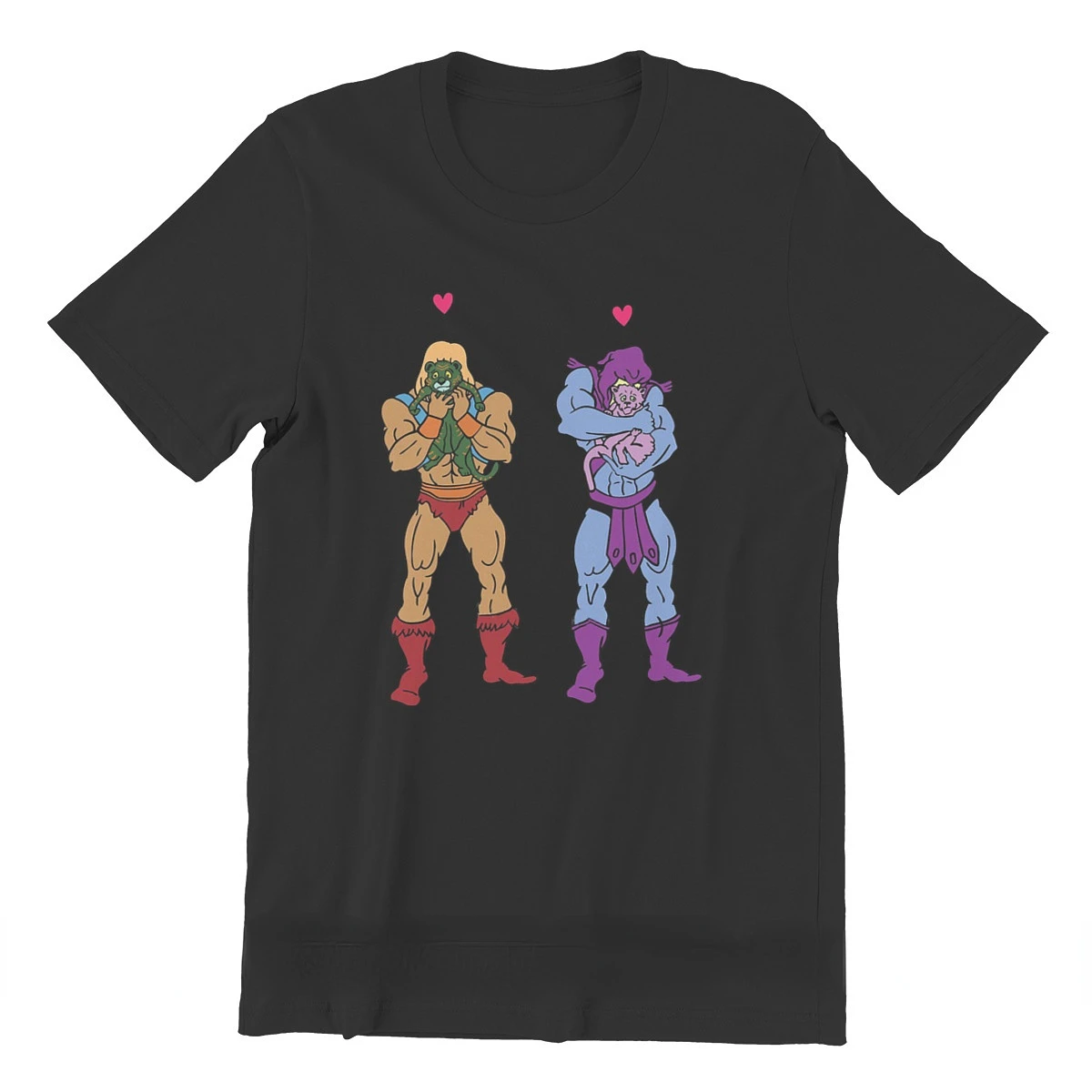 

He-Man and The Masters of The Universe Skeletor Snuggle Break Tshirt Retro Anime Shirt Men Clothing Summer Casual Tee Camisetas