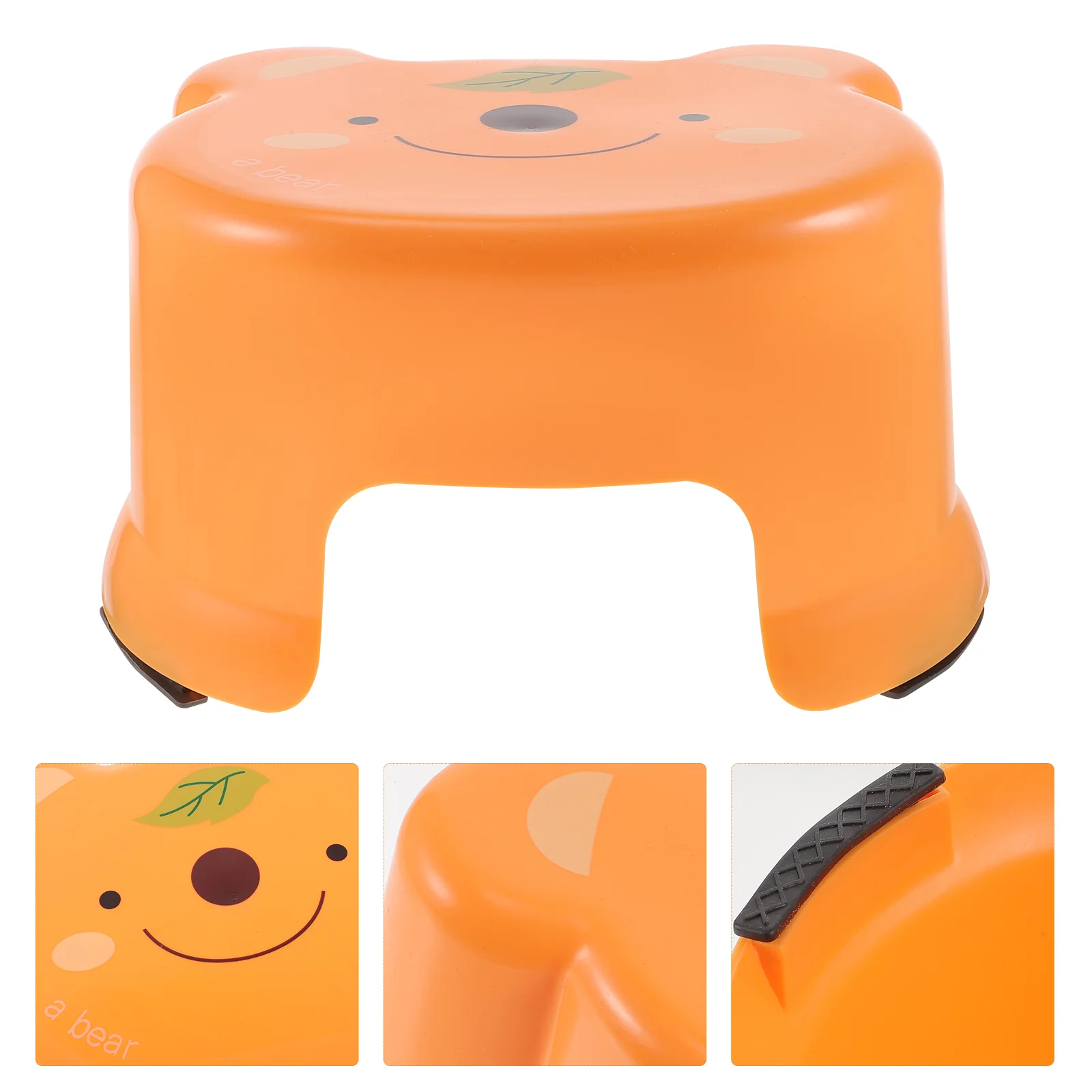 

Cartoon Plastic Stool Safety Steps Kids Bathroom Circle Chair Children's Toddler