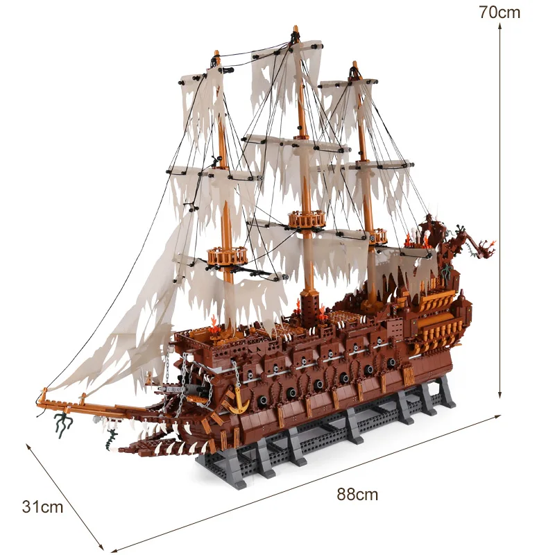 Летающий голландейский корабль комплект из конструктора Пираты Карибского моря