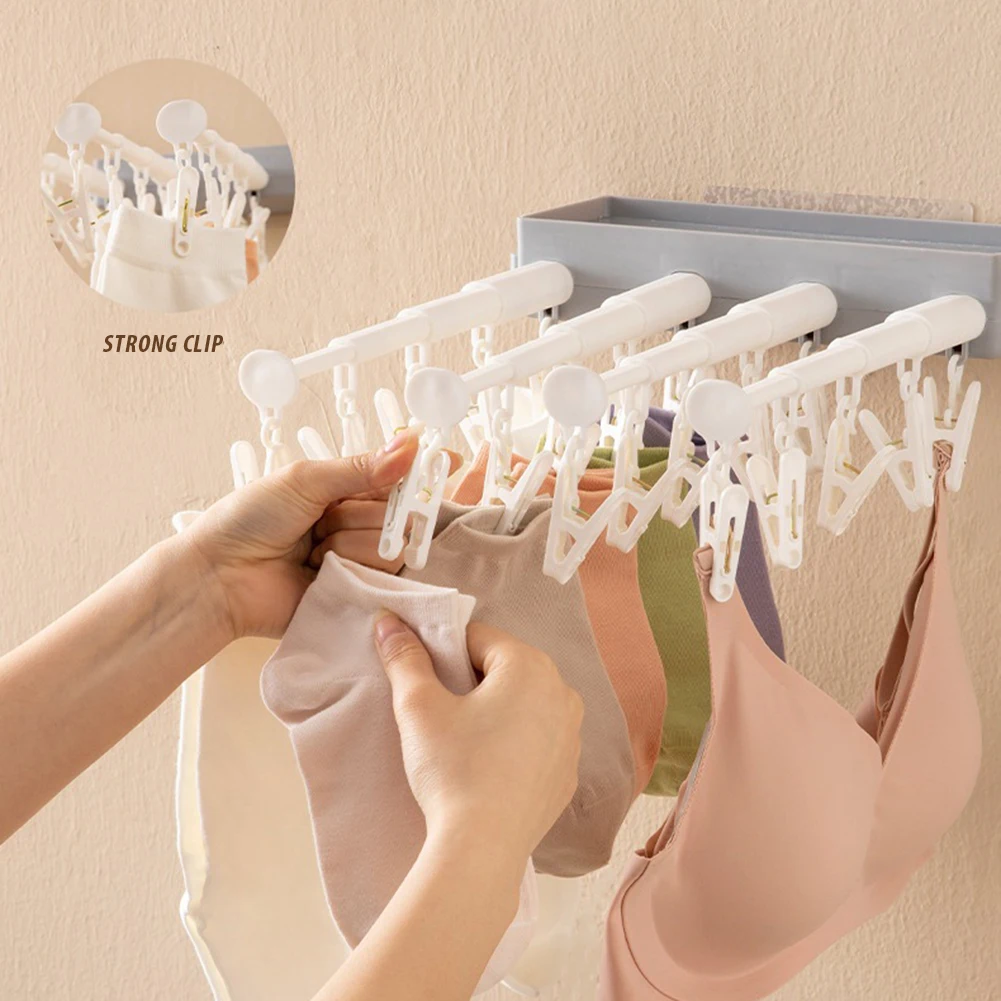 

Multifunctional Clothes Airer Durable Space Saving for Hanging Trousers Socks Skirts вешалка для одежды