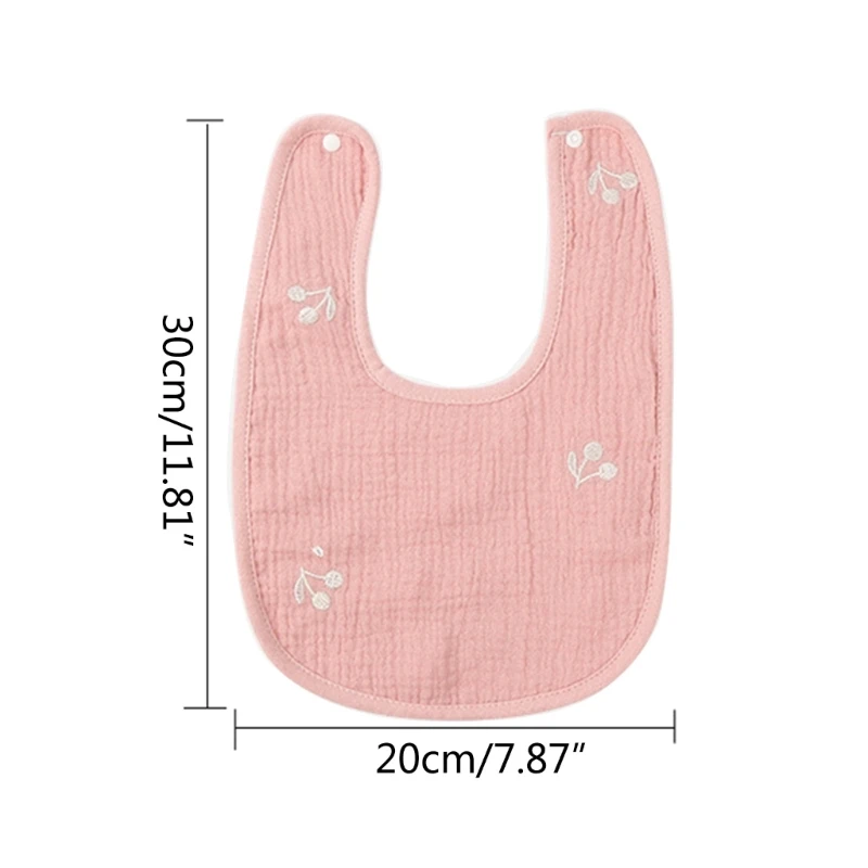 Soft Nursing Towel for Newborn Toddlers Boys Girls Strong Absorbent Cotton Gauze Wiping Saliva Towel U-type Handkerchief images - 6