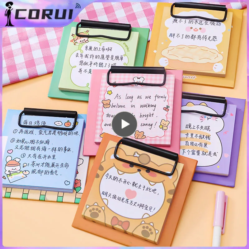 

Simplicity Cute Styles Multi-purpose Cartoon Memo Pad Creative Notepad School Office Supply Message Note Paper New Sticky Notes