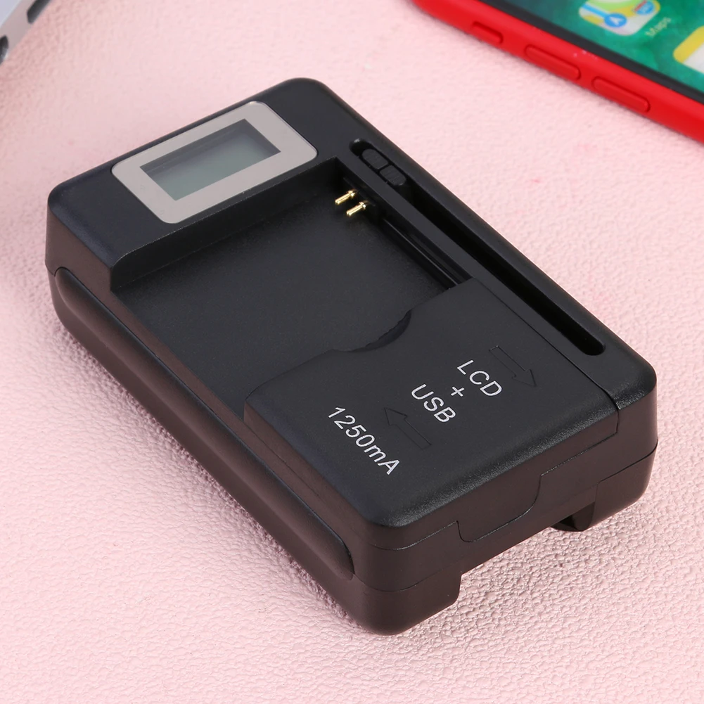 

SS-5 2 в 1 Универсальное зарядное устройство для аккумуляторов Зарядное устройство для путешествий с ЖК-экраном USB интеллектуальная Встроенна...