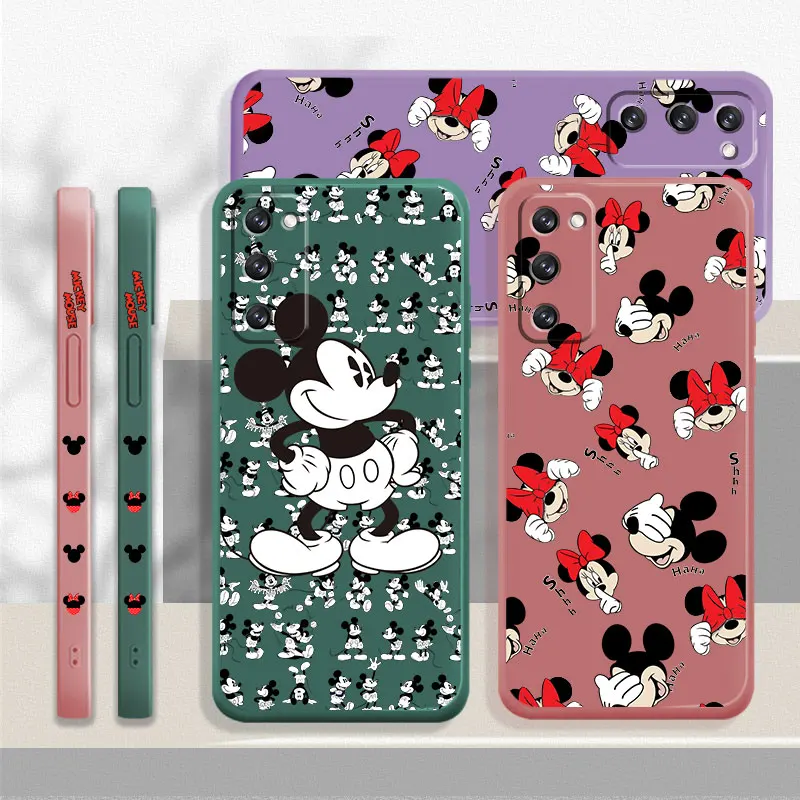 

Square Mickey Minnie Mouse For Samsung Galaxy Note 20 10 Lite S22 Ultra 5G S10e S10 S21 Plus S20 FE Carcasa Case Rubber