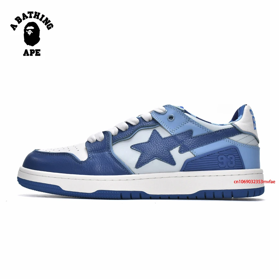 

A BATHING APE Men Women Vibe BapeGoose Skate STA Wearable Sneakers Air 93 Bapesta Low Athletic Force Walking Shoes Eur 36-45