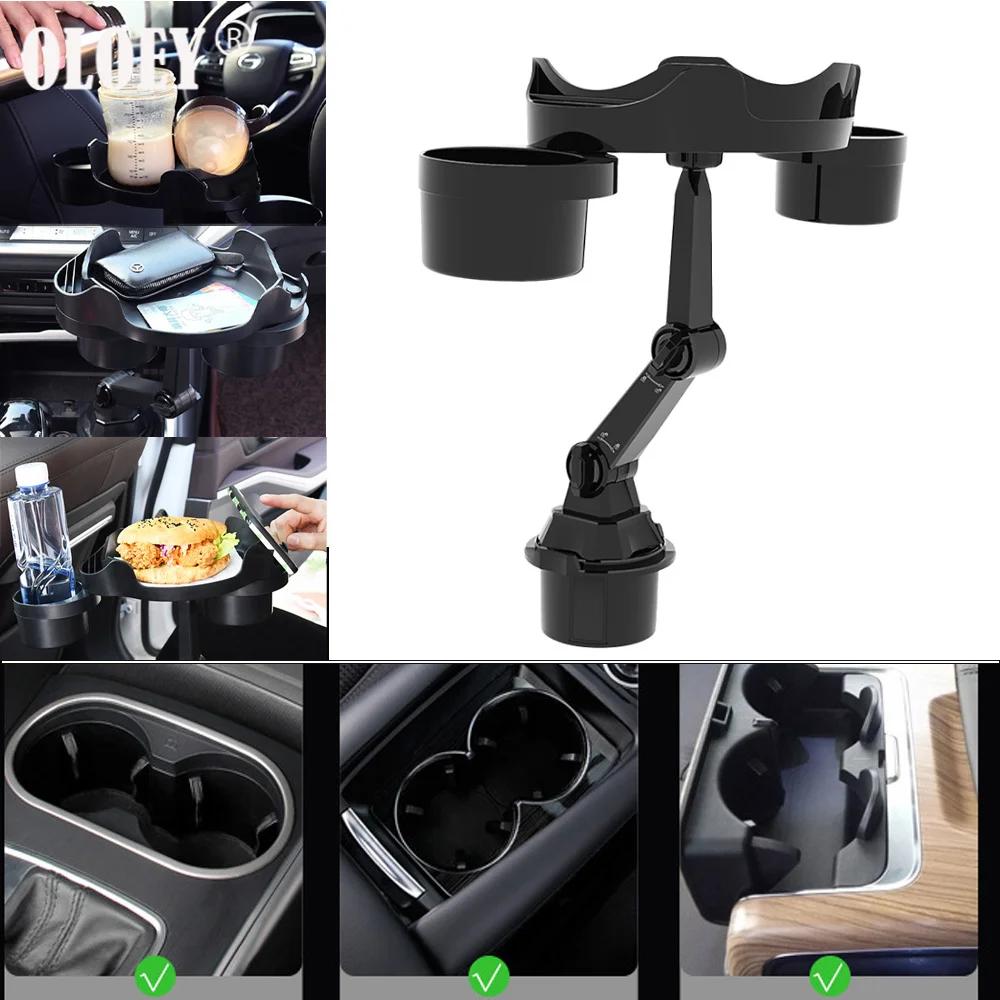 

Car Mobile Drinks Snacks Holder Disassembly Cell Phone Stand Multifunction Adjustable fold dinner plate Support Storage Rack