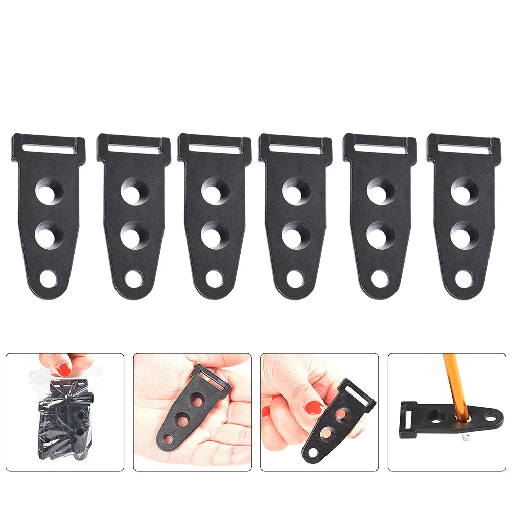 

10 Pcs Tent Adjustment Buckle Camping Supply Canopy Pole Connector Waterproof Tents Necessity Webbing Fixer Plastic Adjuster