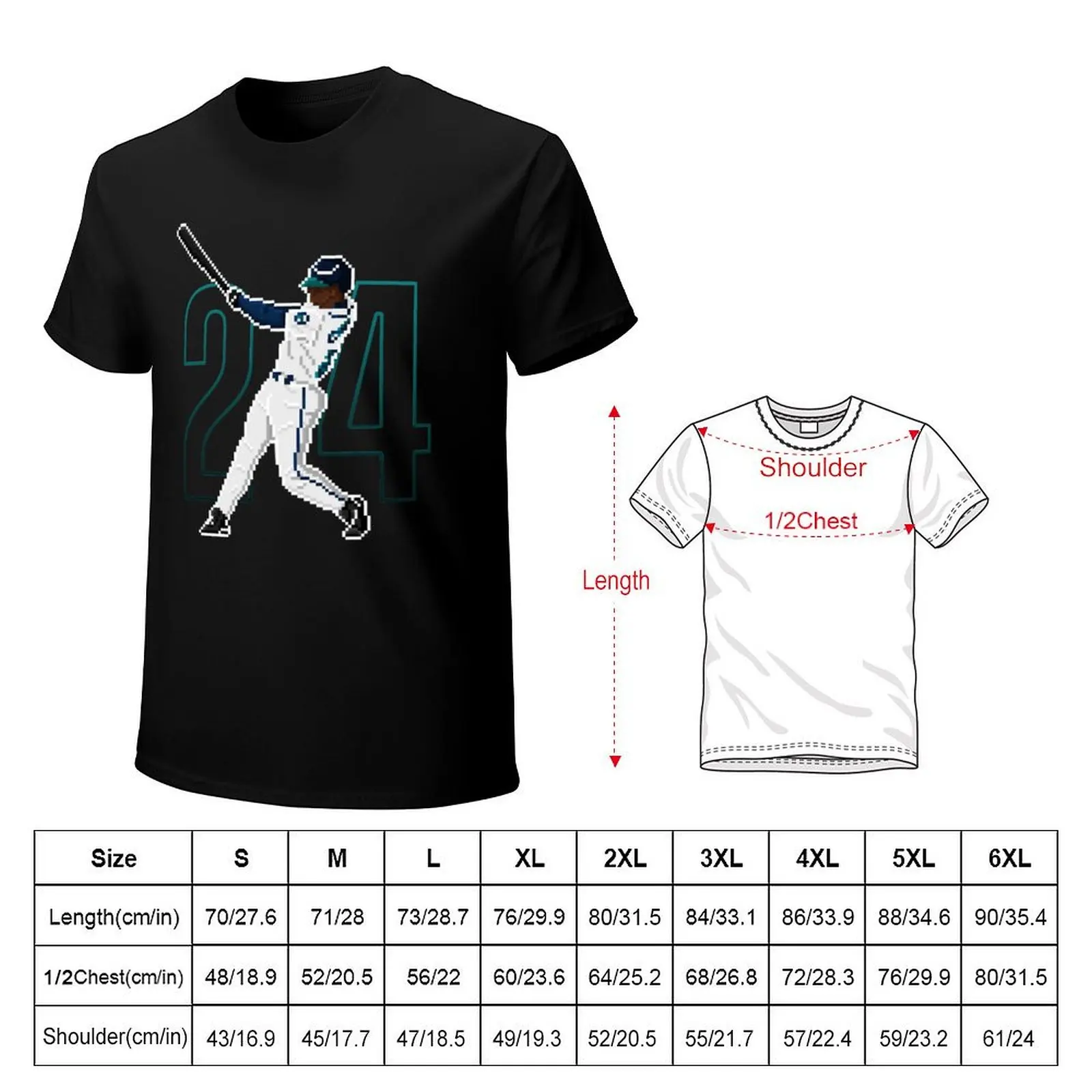 Фото Футболка Ken Griffey Jr, футболка с изображением аниме, футболка с короткими рукавами, забавные футболки, тяжелые футболки для мужчин №2