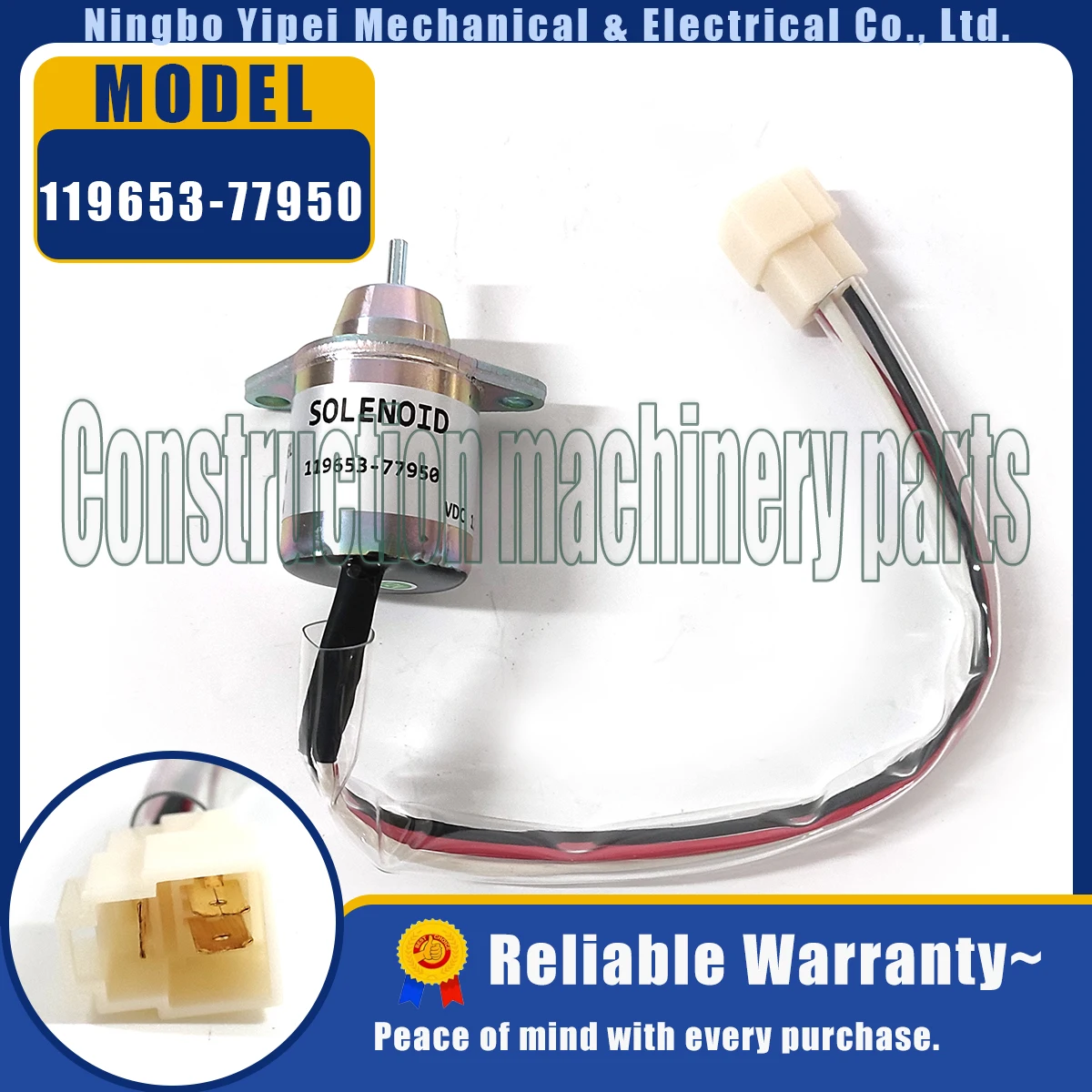 119653 -77950 Стоп-электромагнитный клапан 12 В для двигателя Yanmar 1503ES-12S5SUC5S 119285 SA-4562T SA-5213