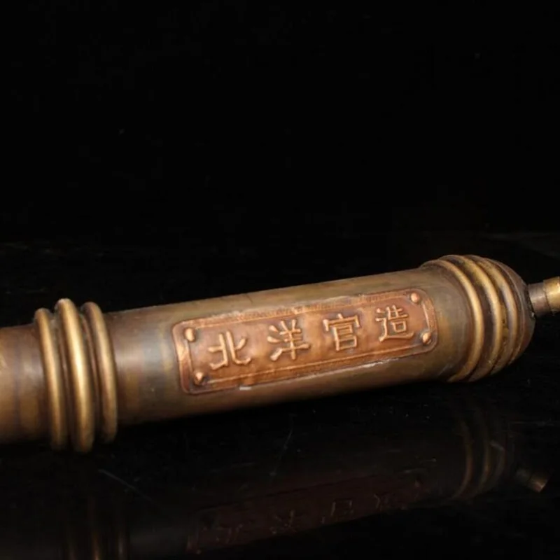 

Античная медь латунь Твердые Длинные бочки DIY орнамент beiyang fleet