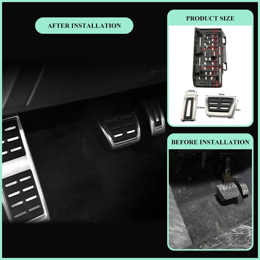 

Накладка на педали для Volkswagen VW Passat B8 Golf 7 Tiguan 2017 - 2022 Seat Leon 5F MK3