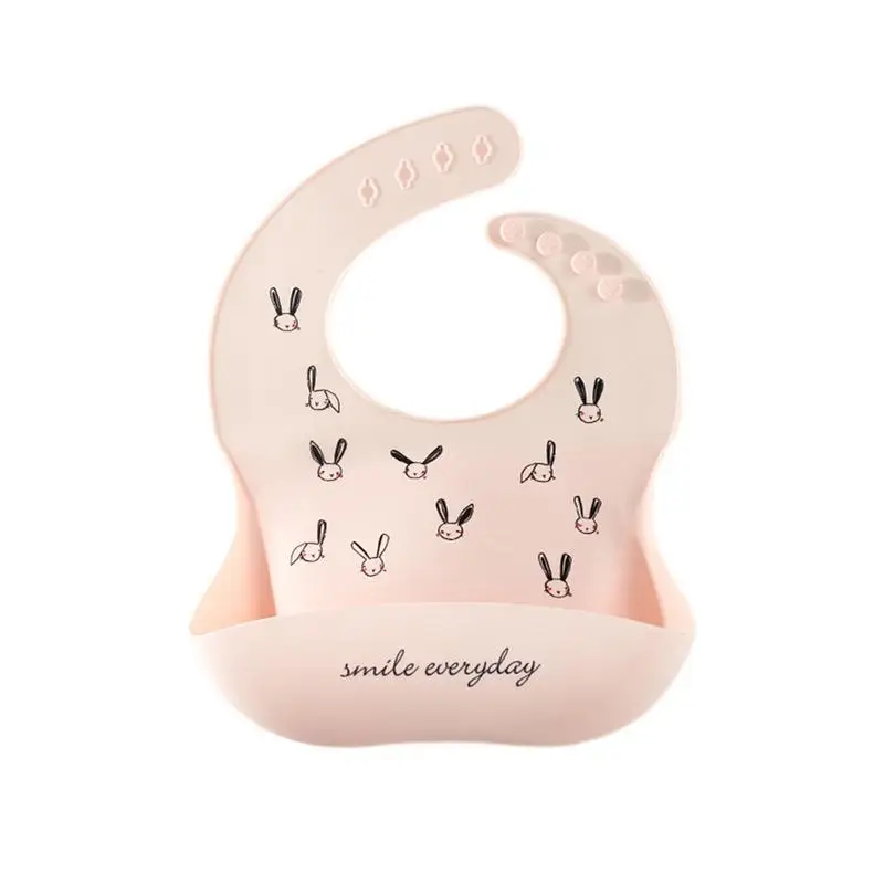 

Silicone Bib Infant Feed Bib Toddler Bib Pocket Design Strong Flexibility Convenient To Clean For Girls And Boys Toddler Kids