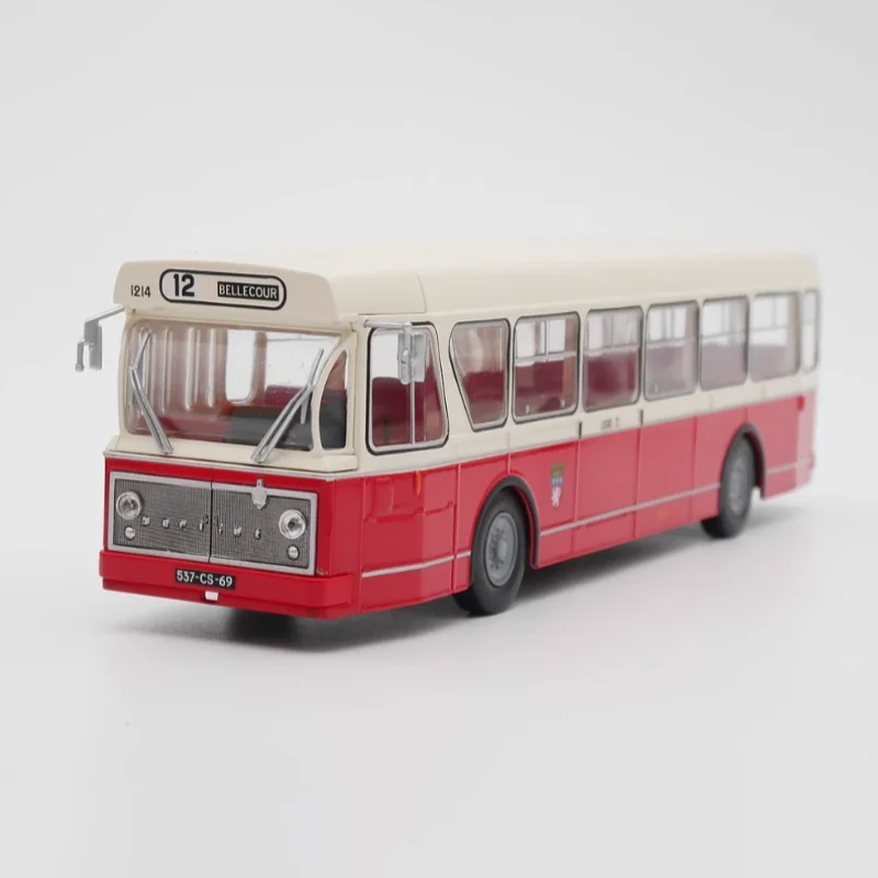 Литая в масштабе 1:43 модель автомобиля Berliet PCM-U 1965 Bus из сплава Готовая коллекция