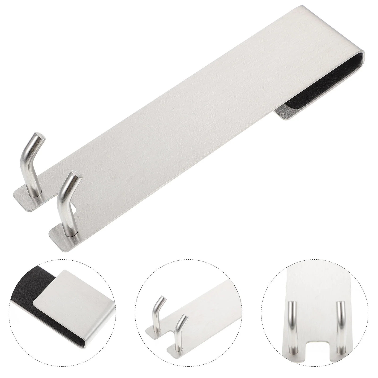 

Door Hook Hooks Shower Towel Overhanger The Rack Frameless Bathrobeof Bath Squeegee Robe Loofah Cabinet