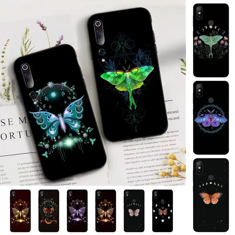 

Forest Magical Moth Thistle Phone Case for Xiaomi mi 5 6 8 9 10 lite pro SE Mix 2s 3 F1 Max2 3