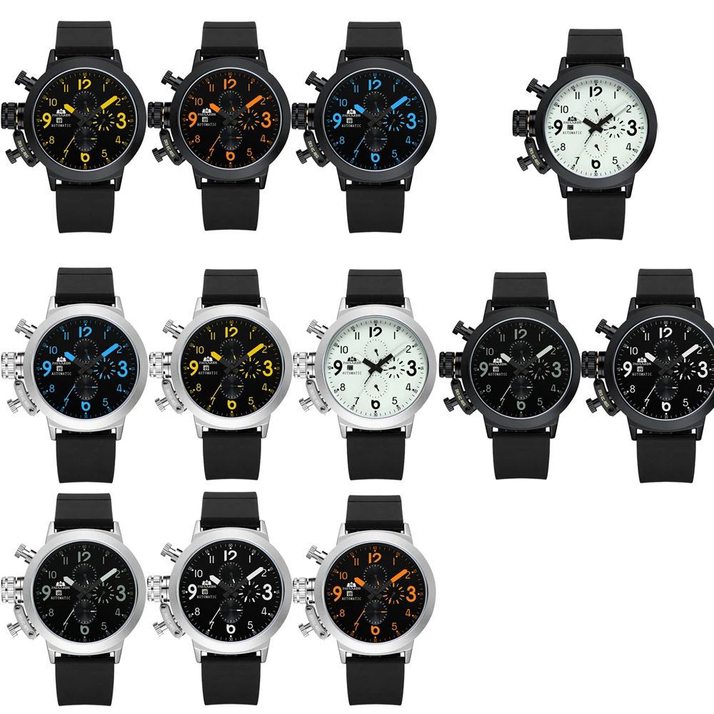 Top Brand Men Watches Special Classic Automatic Mechanical Waterproof Watch Left Hand Chronograph AAA Jewelry Clock Dropshipping |