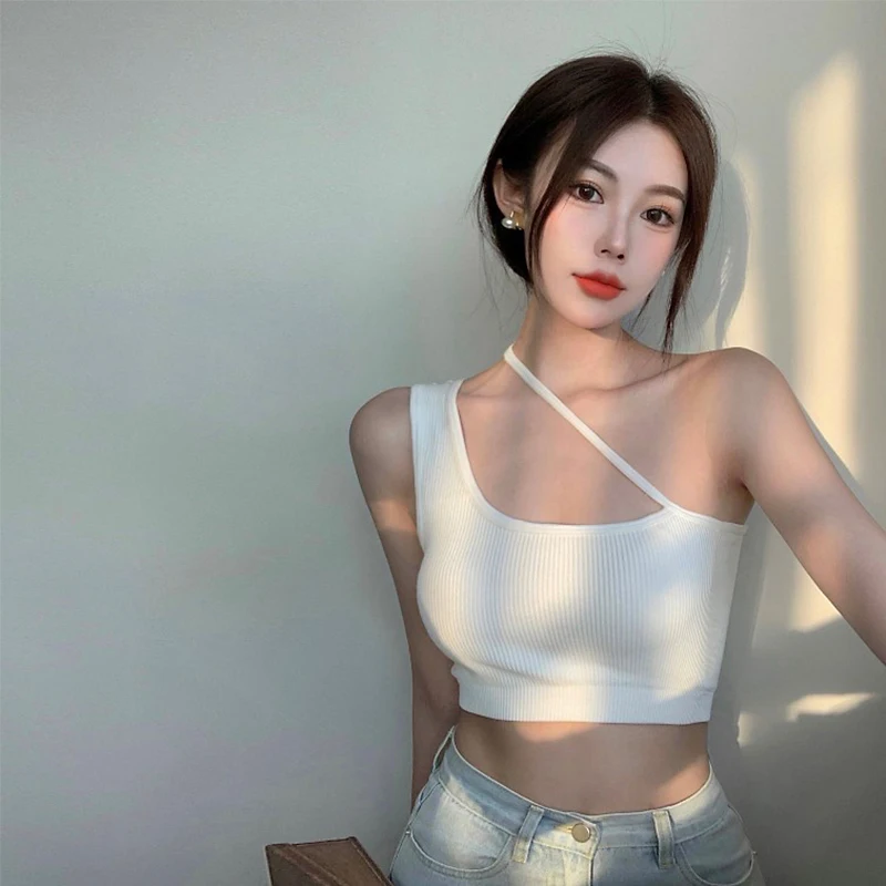 

Solid Color Camisole Suspender U-shaped Seamless Bandeau Underwear Tanks Tops Women Clothing Beauty Back Bra for Summer