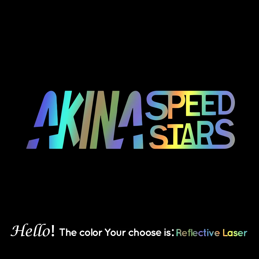 23X6 см забавная наклейка для автомобиля AKINA SPEED STARS JDM Initial D Lowered Racing Decal водостойкая наклейка для ноутбука, грузовика, мотоцикла, украшение