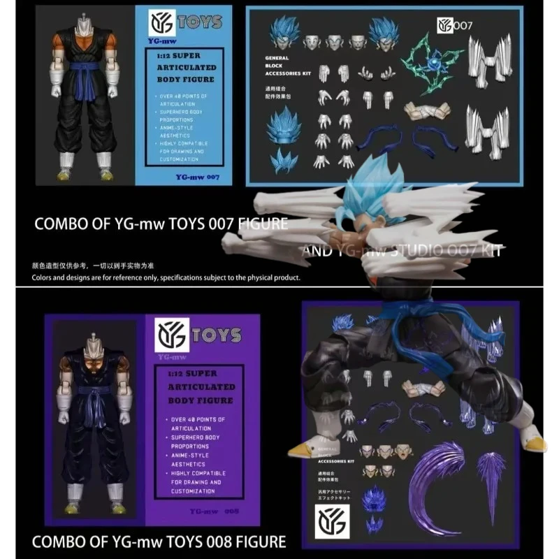 Фото В наличии доставка в течение 24 YGmw Studio OC Toys Dragon Ball Dragon Ball Heroes Fusion Warrior Vegito 07, фигурка №2
