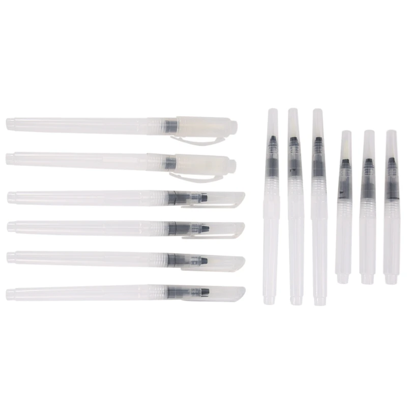 

Набор кистей для акварели 12 шт., ручки для акварели, акварельные маркеры на водной основе, водорастворимые цветные карандаши ed