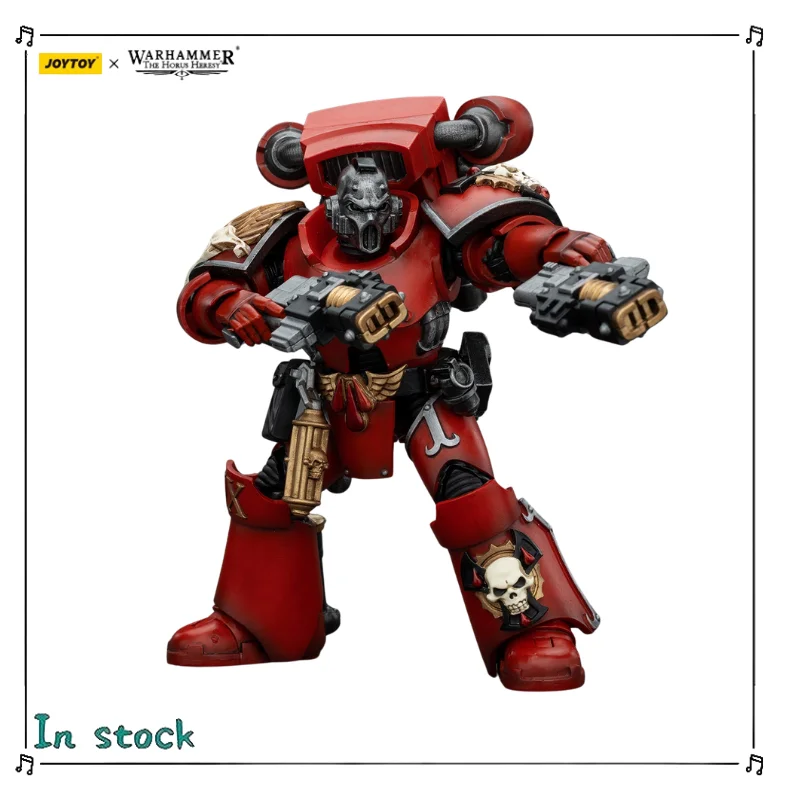 Фото Оригинальная фигурка JOYTOY Warhammer The Horus Heresy Blood Angels Erelim с Volkite Serpentas, масштаб 1/18, модель для коллекционирования, подарок №2