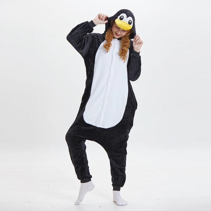 Fleece Onesie Pajamas for Women Men Unisex Adult Cartoon Animal Sleepwear Christmas Halloween Cosplay Onepiece Flannel Costume