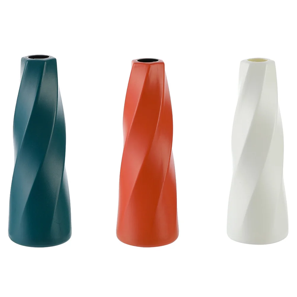 

3PCS Creative Plastic Bottle Ornament Flower Container Flower Holder Home Decor