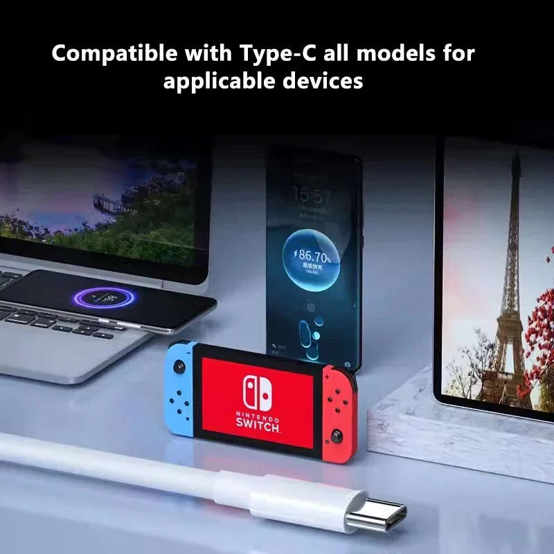 Кабель для быстрой зарядки и передачи данных PD 60 Вт/100 Вт двухсторонний кабель с