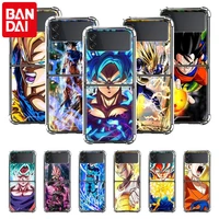 airbag coques for samsung galaxy z flip 3 5g mobile protective case foldable z flip3 fold phone cover hot anime dragon ball