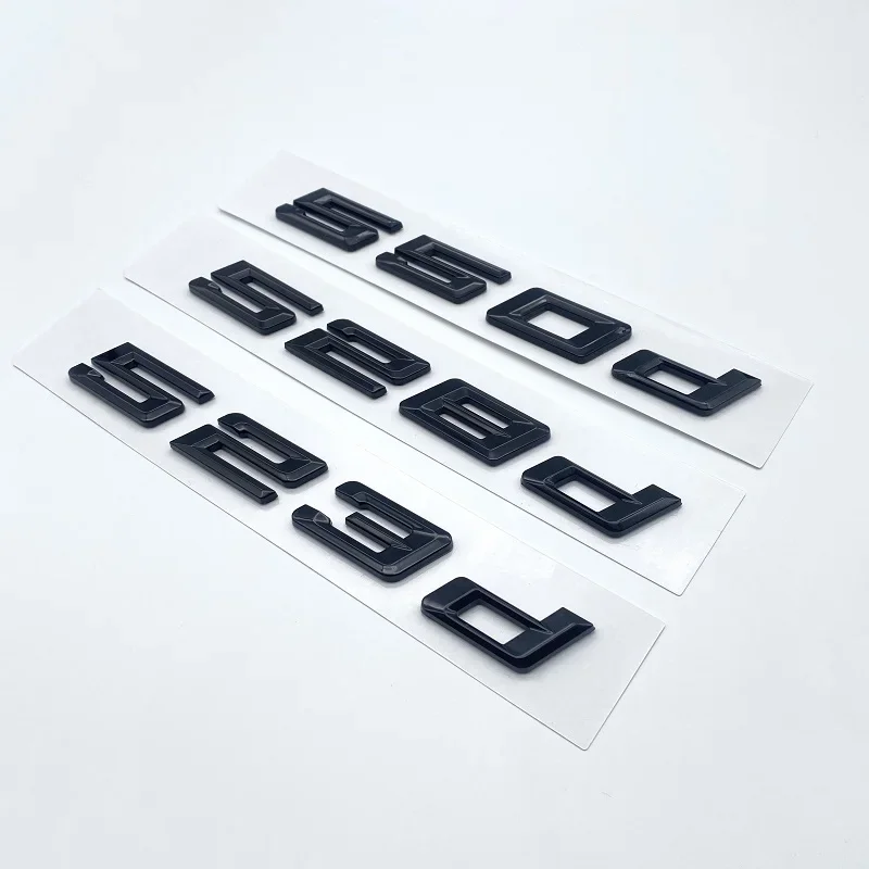 Новые цифры шрифтов буквы 520d 523d 525d 530d 535d 540d Эмблема ABS для BMW 5 серииE39 E60 E61 F10 F11 G30