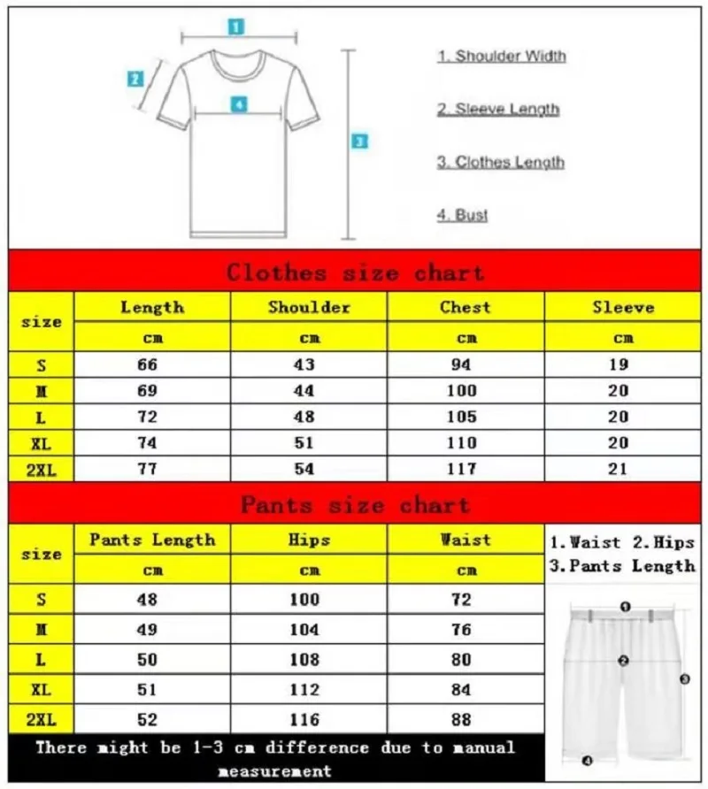 Outdoor Sports Jogging Short-sleeved Suit Ghost Rabbit Print  Cotton Men's T-shirt + Shorts Summer Casual Suit Women' T-shirt