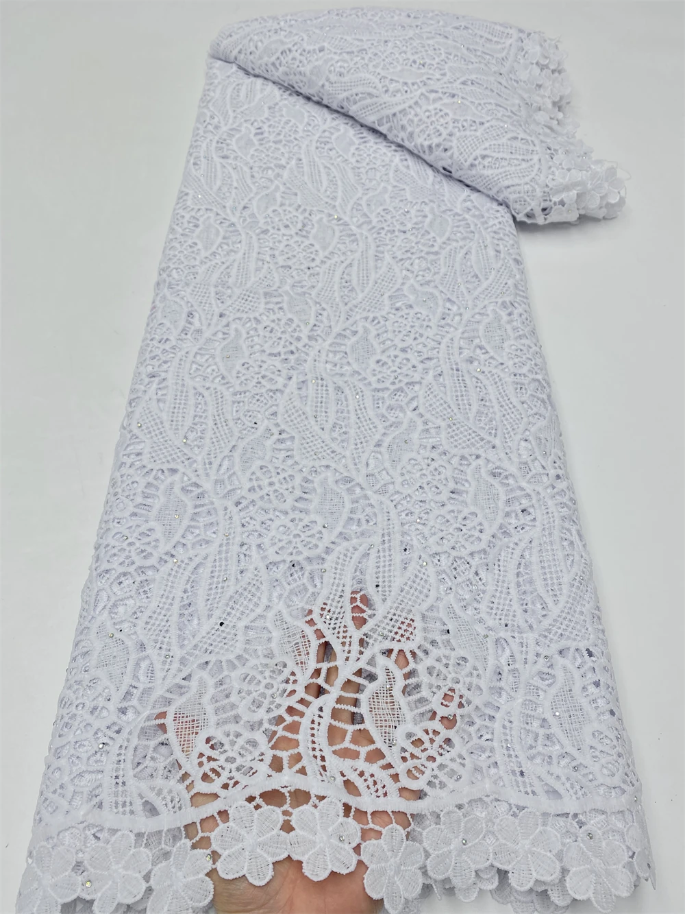 

African Lace Fabric 2022 High Quality French Mesh Lace Fabric For Wedding Dress P8698