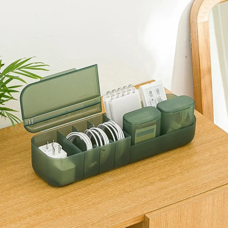 

Reusable Cable Case Travel Storage Home Data Box Storage Organizer Cord Storage For Dustproof Earphone Cable Case Charger