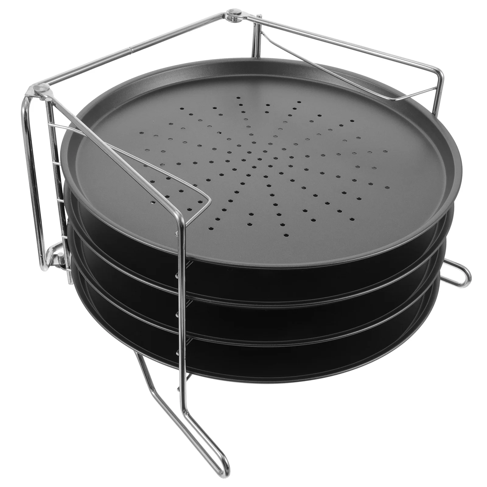 

1 Set Pizza Tray Pizza Plate Nonstick Bakeware Pizza Cooking Tray Aluminum Pizza Pan Non- Cake Pan