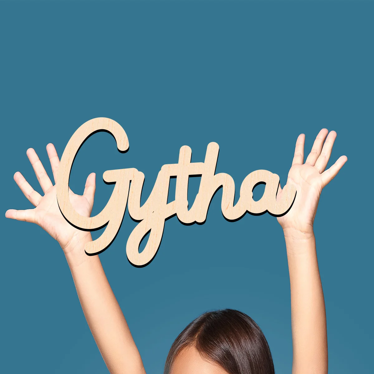 1 шт. красивые шрифты BFC с омелой и поцелуями индивидуальное имя деревянная