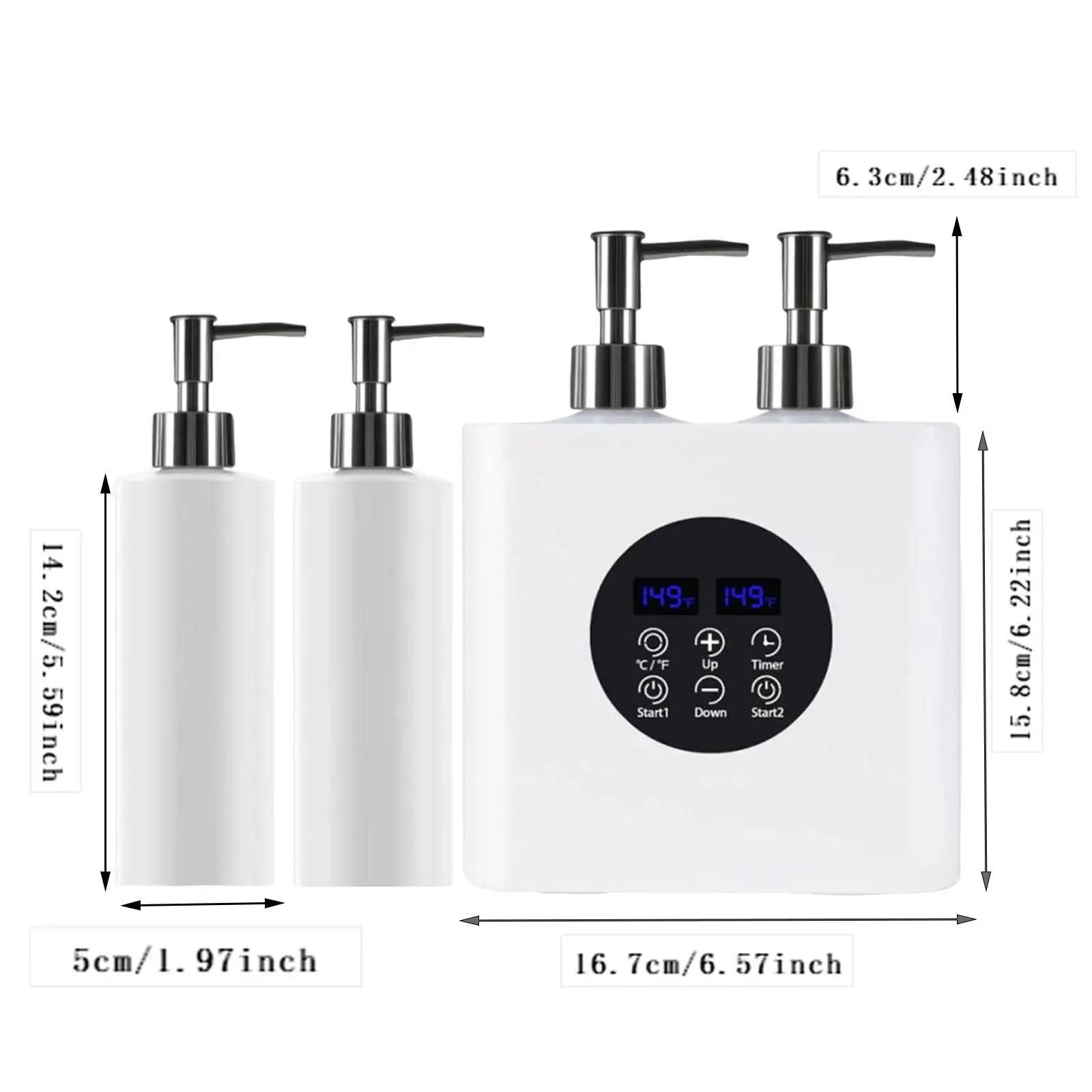 Нагреватель масла с двойной бутылкой многофункциональный портативный