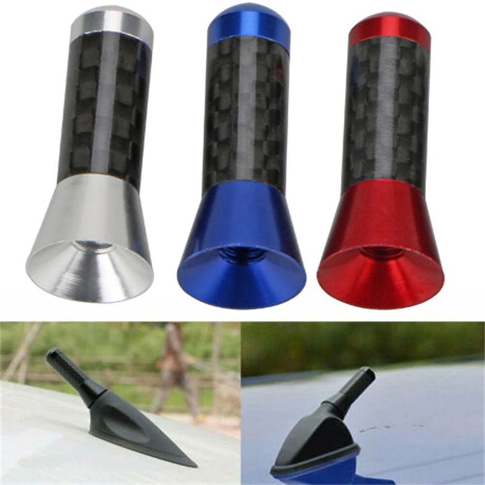 

1.4 Inch Car Antenna Carbon Fiber Radio 3.5cm AM/FM Antena Kit For Mistibishi Car Accessories High-quality Short Antenna