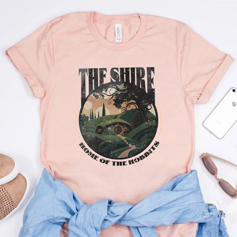 Фото Шир футболка средней земли LOTR рубашка The Ho Bbit Tolkien рубашки baggies Frodo винтажная одежда темная Академия топы для книг №4