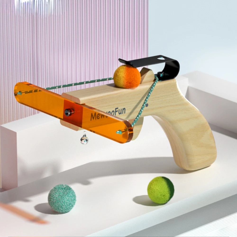 

Забавная игрушка для кошек City Hunter Self-Hi Launch Stick, мяч для кошек, товары для домашних животных
