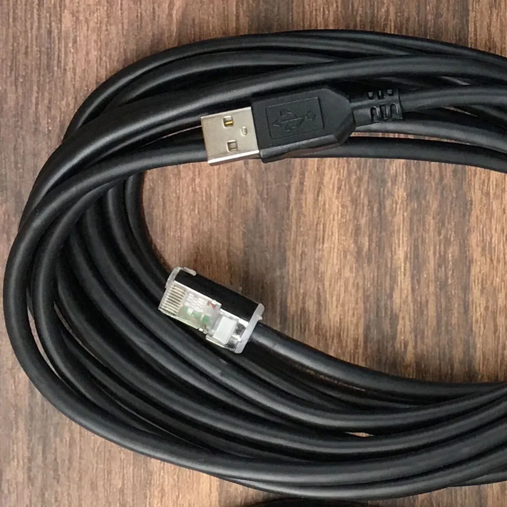 

Оригинальный Новый USB-кабель для сканера штрих-кодов Magellan 3450VSi 2200, Черный USB-кабель
