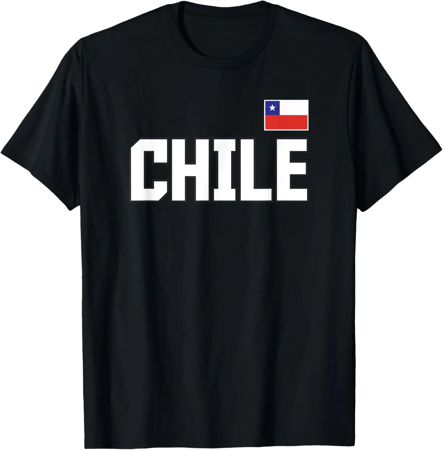 Футболка в китайском стиле с флагом Чили