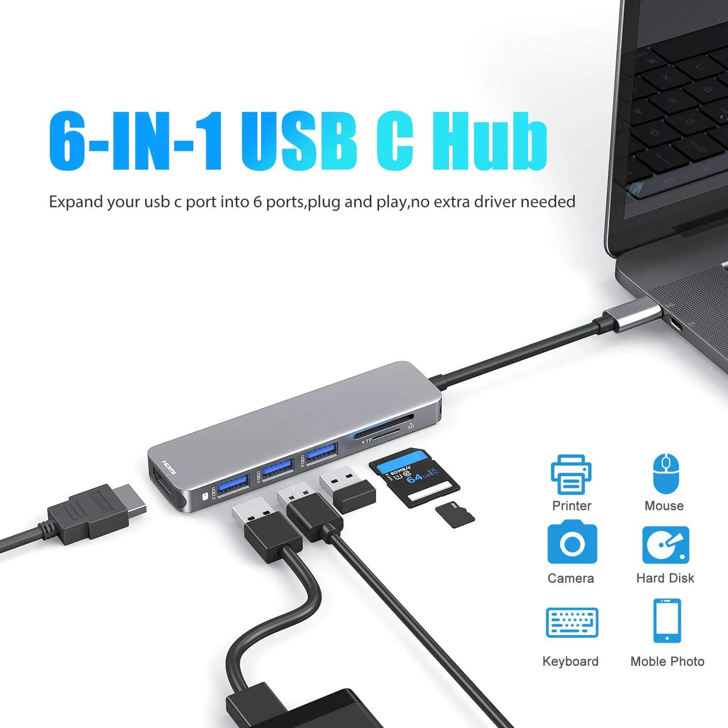 Док-станция USB Type-C для MacBook Pro Air 2020-2017 |