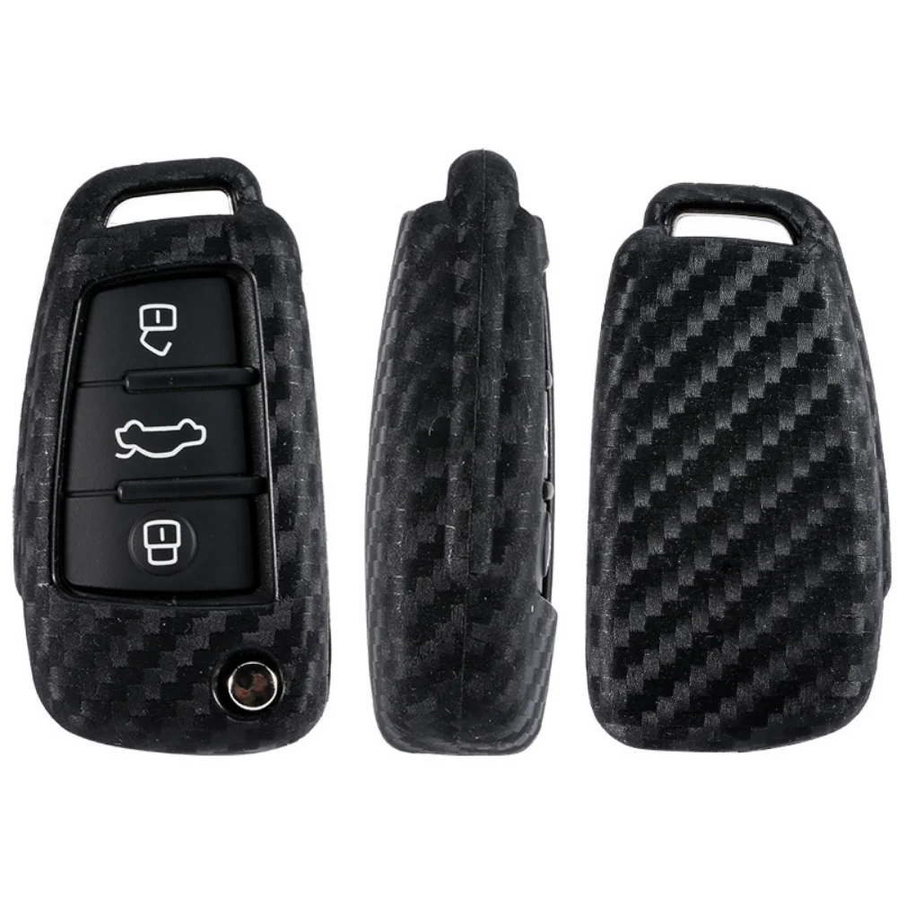 ABS Car Remote Key Fob Cover Case Holder for Audi A3 8L 8P A4 B6 B7 B8 C6 4F RS3 Q3 Q7 TT 8V S3 C5 Keychain Accessories |