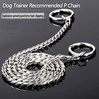 dog collar snake chain p slip chains collars for small medium large dogs pet training supplies