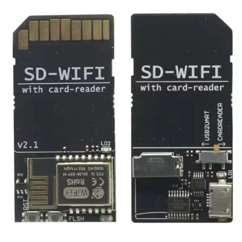 Фото FFYY-SD-WIFI Pro с модулем кардридера, поддержкой ESP Webdev, встроенным USB-портом и последовательным чипом для беспроводной передачи данных для S6 F6 Tur №2