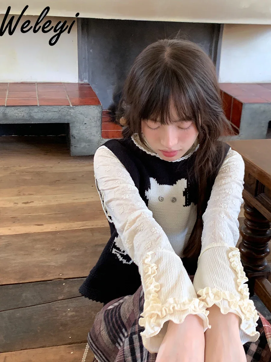 Бежевая блузка с воротником-хомутом Милая женская для девушек новинка сезона