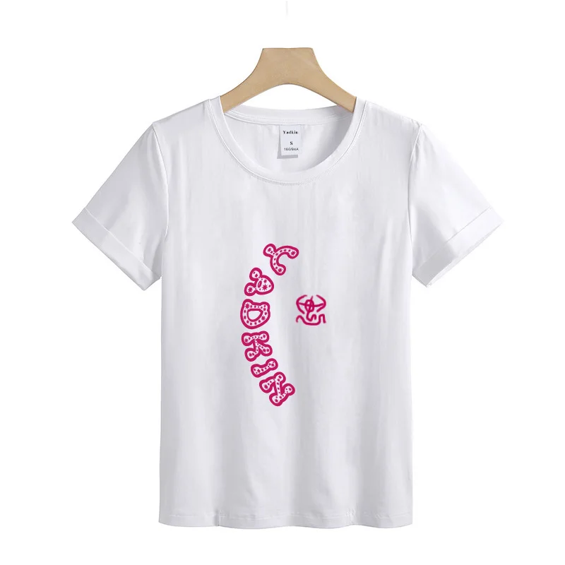 

Женская воздухопроницаемая футболка из мягкого хлопка с коротким рукавом для отдыха, модель 2023 года